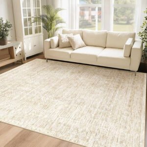 OHGOOGNESS 6x9 Area Rugs for Living Room: Washable Moroccan Geometric Boho Rug Farmhouse Non Slip Stain Resistant Large Rug