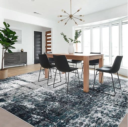 OHGOOGNESS 8x10 Area Rugs Washable Rug, Soft Modern Abstract Rugs for Living Room Large Low Pile Thin Rug Non Slip Indoor Neutral Carpet for Bedroom Dining Room - Image 2
